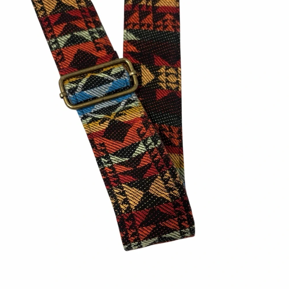 Southwestern Aztec Native American Print Tapestry Hobo Bag - Like New